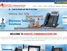 Tablet Screenshot of ansatel.com